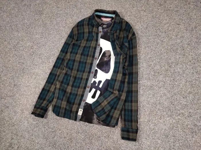 Flannel Vintage Flannel Shirt Plaid Checkered Travis Scott Style Size US L / EU 52-54 / 3 - 5 Thumbnail