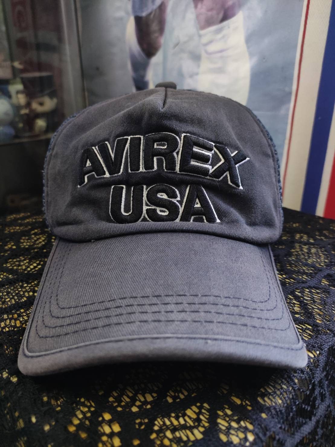 Avirex Vtg 00's Avirex USA Japanese Trucker Snapback Size ONE SIZE - 1 Thumbnail