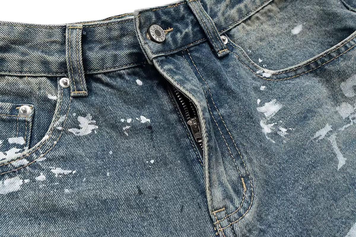 Designer Design Distressed Graffiti Printed Wide Leg Baggy Shorts Size US 32 / EU 48 - 6 Thumbnail