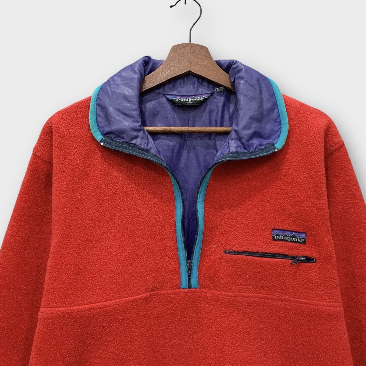 Patagonia VINTAGE 90s PATAGONIA GLISSADE HALF ZIP NYLON FLEECE JACKET Size US M / EU 48-50 / 2 - 8 Thumbnail