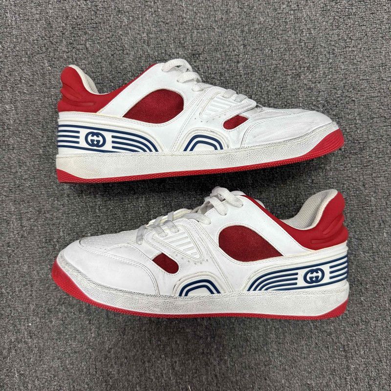 Gucci GUCCI Low-Top Lace-Up Fashion Sneakers - Size US 8 / EU 41 - 6 Thumbnail