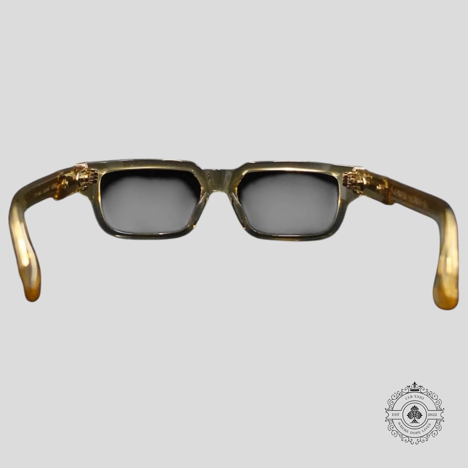 Chrome Hearts Chrome Hearts 2 Thick Sunglasses in Clear/Gold Size ONE SIZE - 4 Thumbnail