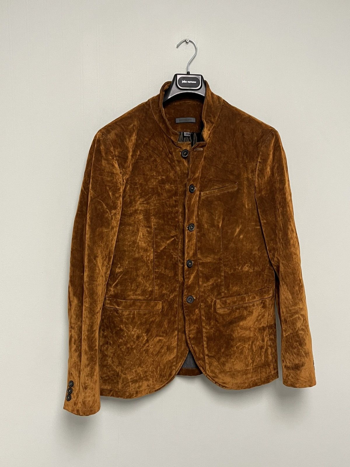 John Varvatos Crushed velvet button front jacket. 50 Size US M / EU 48-50 / 2 - 10 Thumbnail
