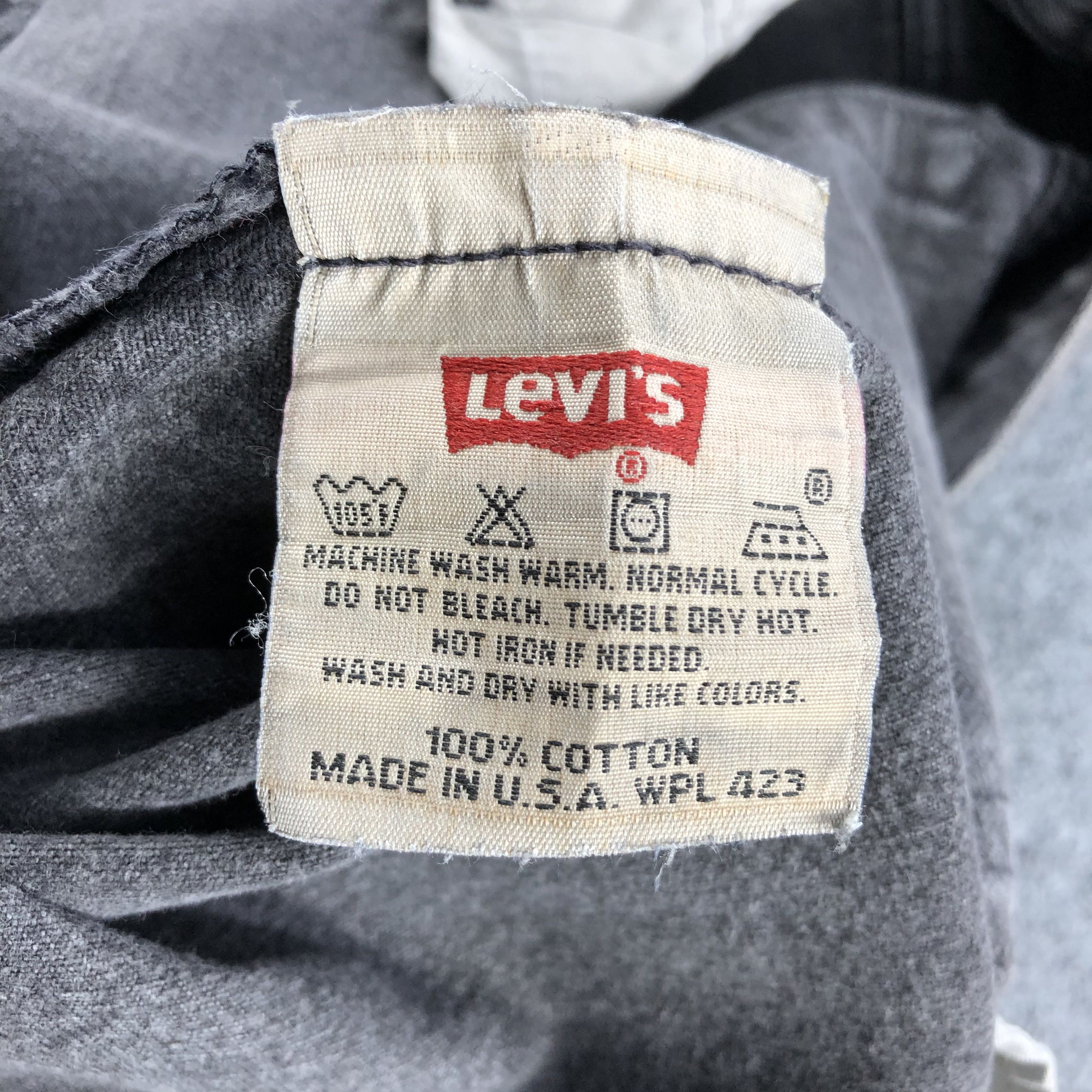 Levi's 90s Vintage Faded Black Levis 501 Jeans-J1448 Size US 34 / EU 50 - 14 Thumbnail