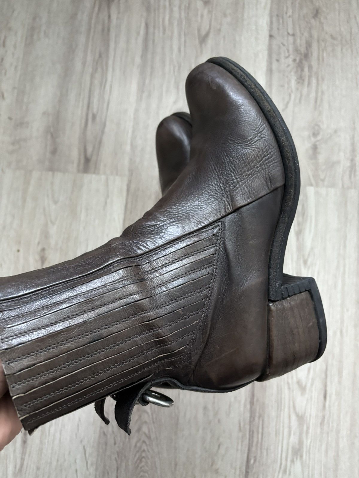 A.S.98 A.S.98 Leather Biker Gothic Boots High Heel EU37 US6.5 Size US 6.5 / IT 36.5 - 6 Thumbnail