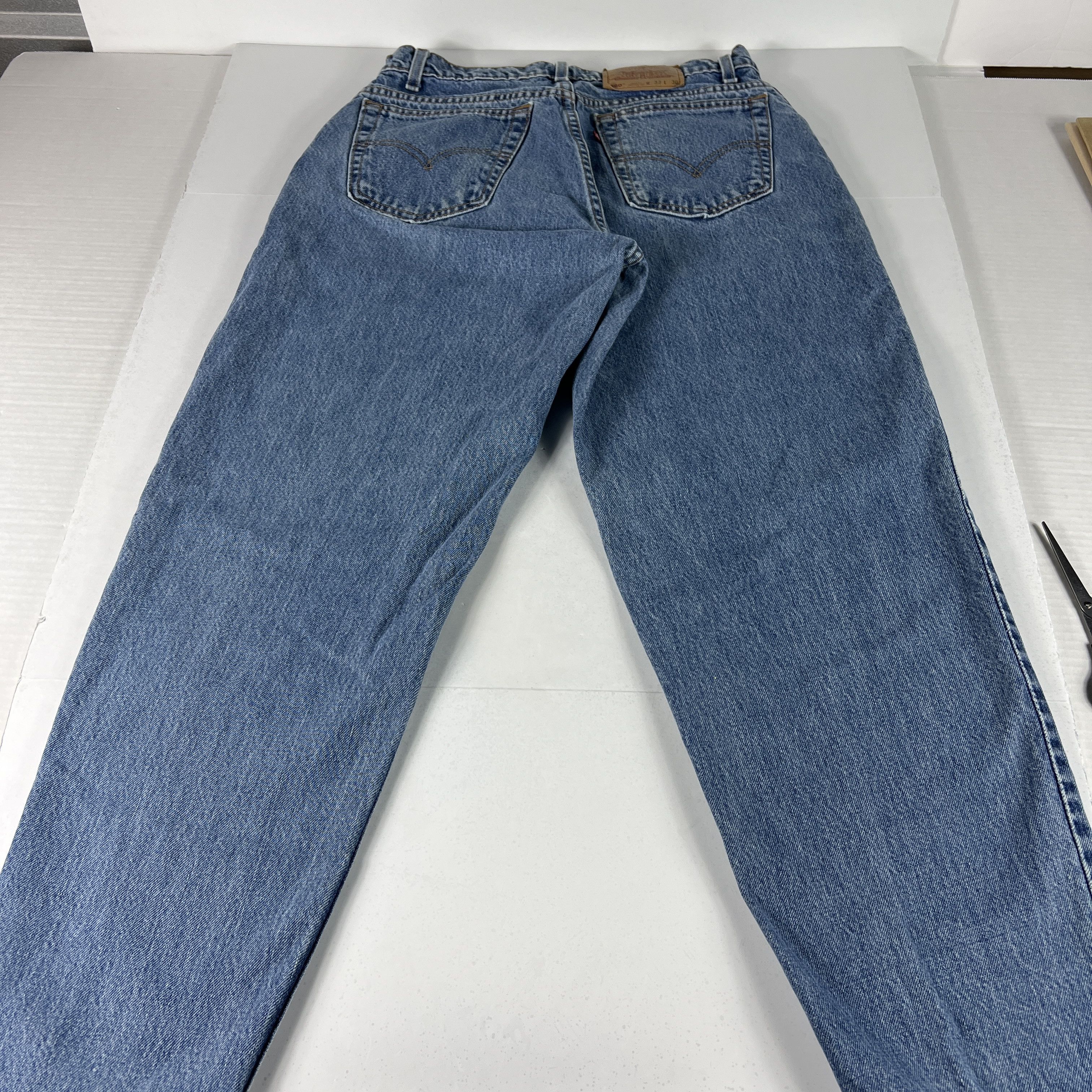 Levi's × Vintage VTG 90s Levi's Jeans 560 Loose Tapered Blue Cotton Denim Size US 32 / EU 48 - 10 Thumbnail