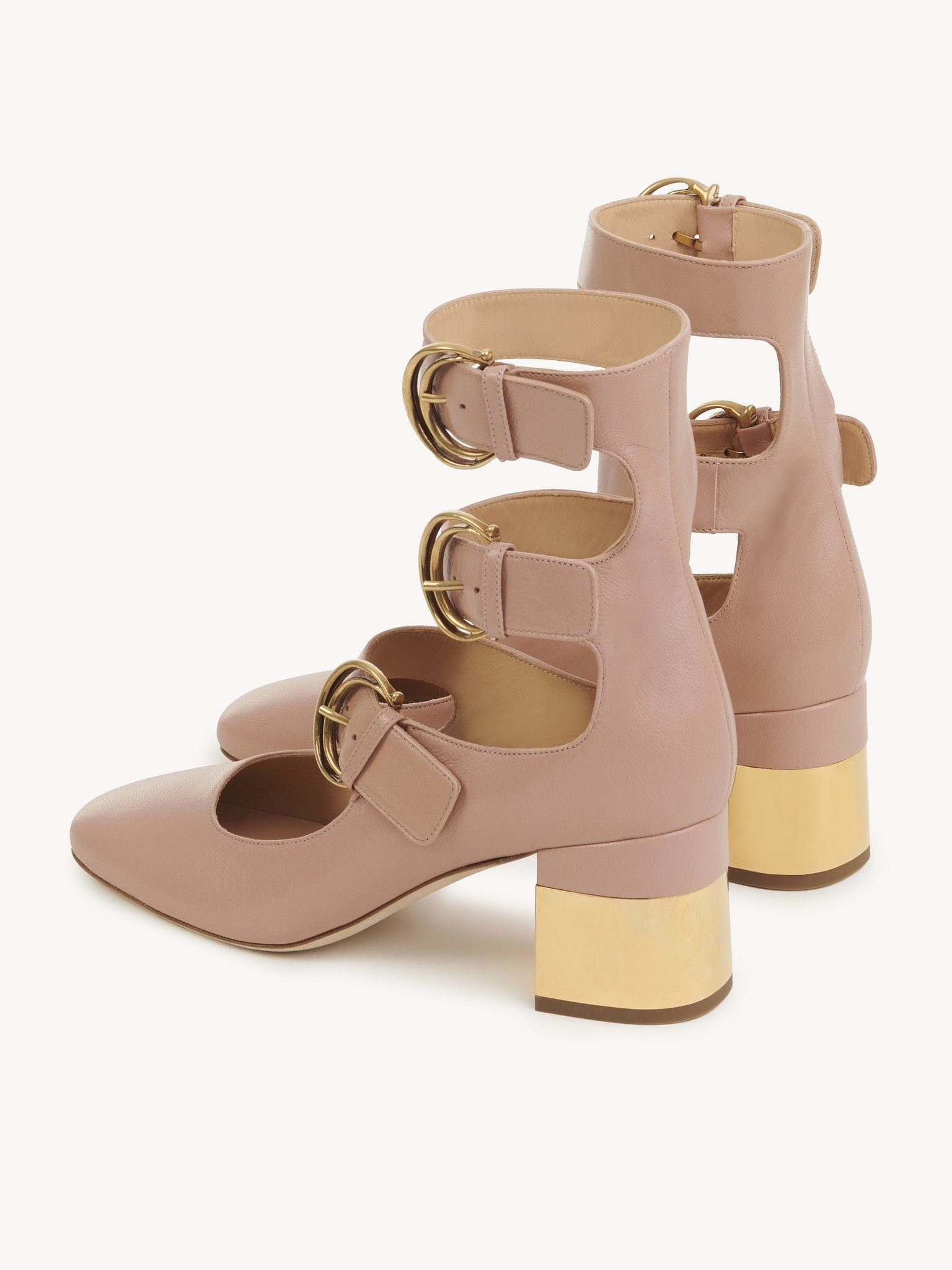 Chloe o1loc1c11025 Alizè Pumps in Tan Rose Size US 7 / IT 37 - 5 Thumbnail