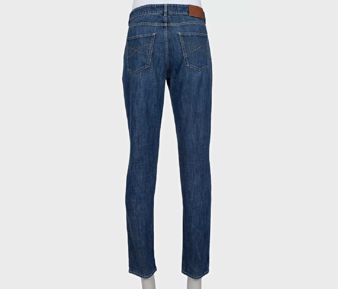 Brunello Cucinelli Brunello Cucinelli Blue Slim Fit Jeans Men L Size US 35 - 3 Thumbnail