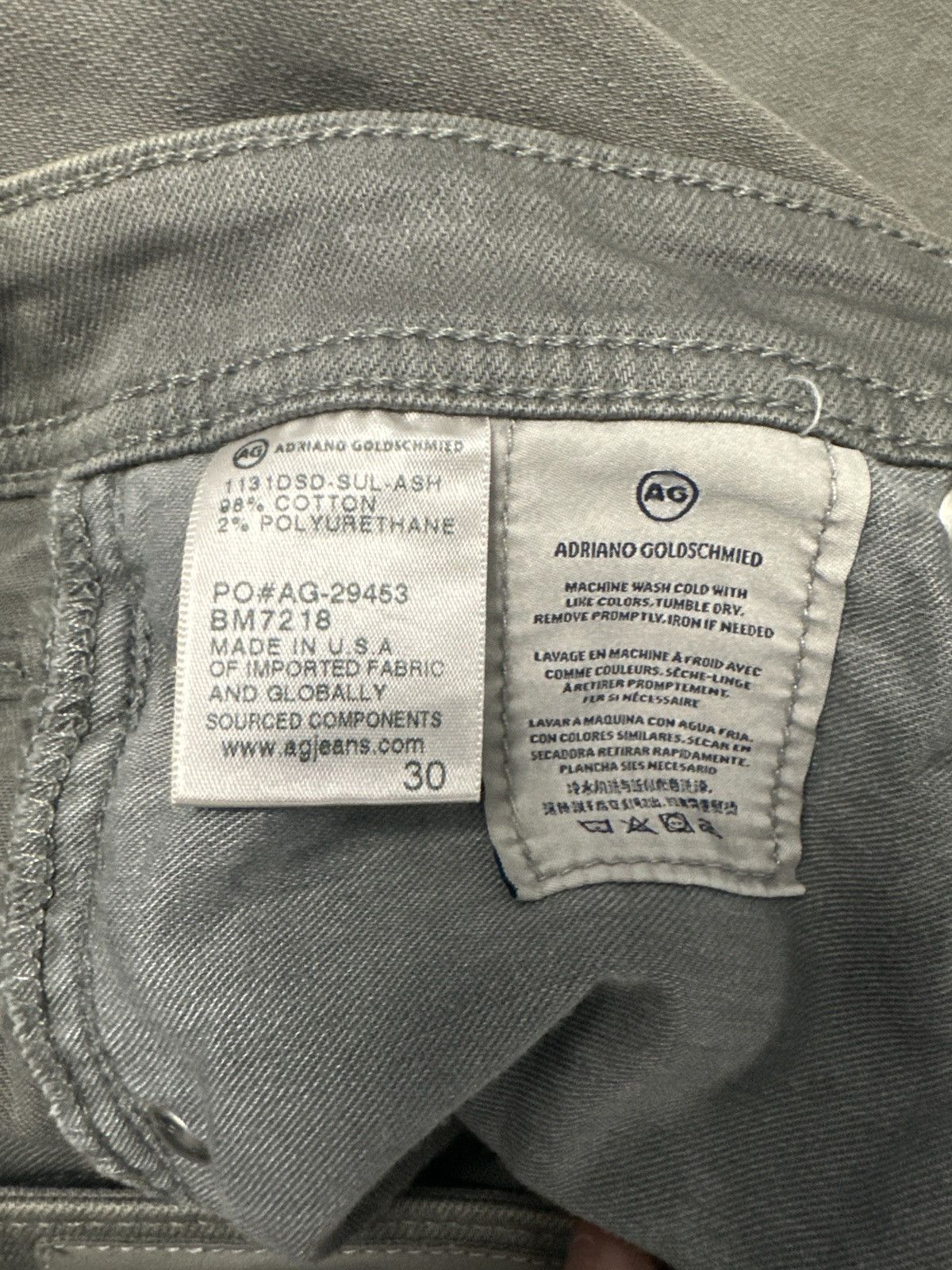 AG Adriano Goldschmied AG Slim Jeans Size US 30 / EU 46 - 1 Thumbnail