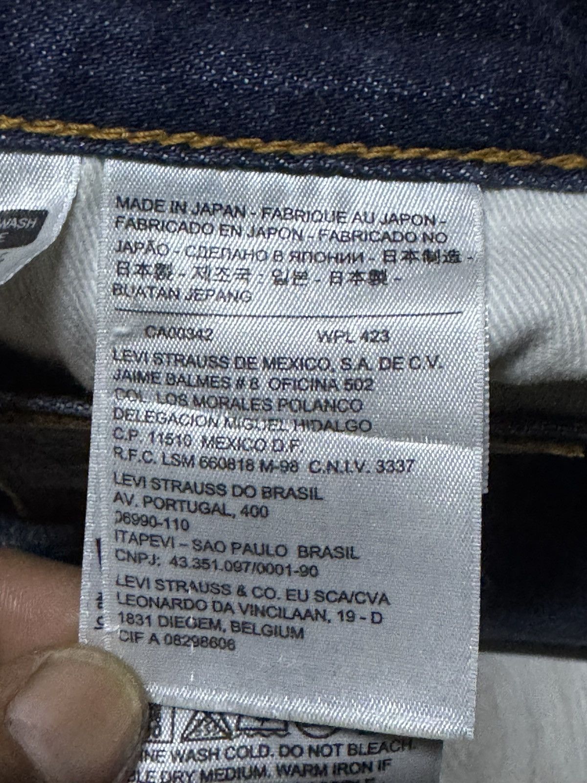 Levi's Vintage Levis 511 Y2K Japan 511 Selvedge Slim Fit Jeans Size US 32 / EU 48 - 17 Thumbnail