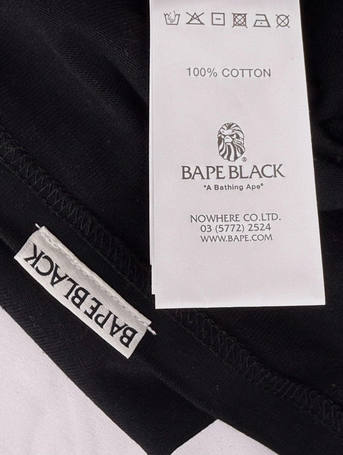 Bape BAPE BLACK Basic Logo tee Size XL – A Bathing Ape Size US XL / EU 56 / 4 - 7 Thumbnail