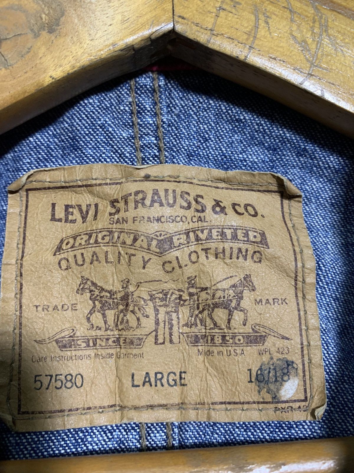 Levi's 🔥VTG LEVIS DENIM CHORE JACKETS USA 🇺🇸 Size US L / EU 52-54 / 3 - 9 Thumbnail
