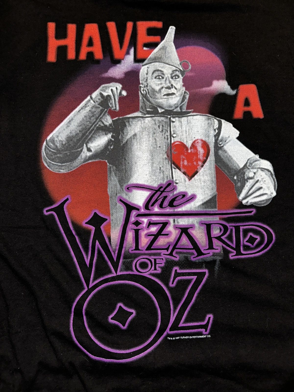 Vintage RARE Vtg 1997 MGM Grand: Wizard Of OZ Tinman Tee 2XL Size US XXL / EU 58 / 5 - 2 Thumbnail