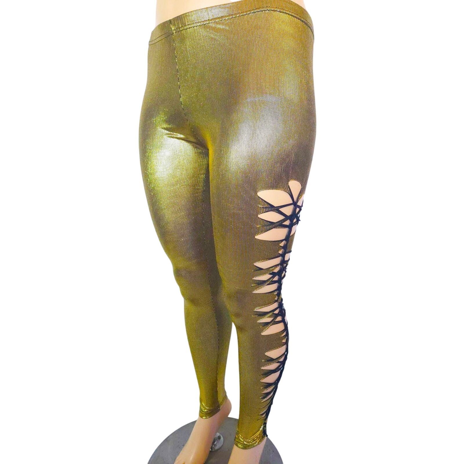 Other SolAura Designs - GOLDEN RADIANCE - 1XL/2XL - Leggings Size 38" / US 16 / IT 52 - 4 Thumbnail