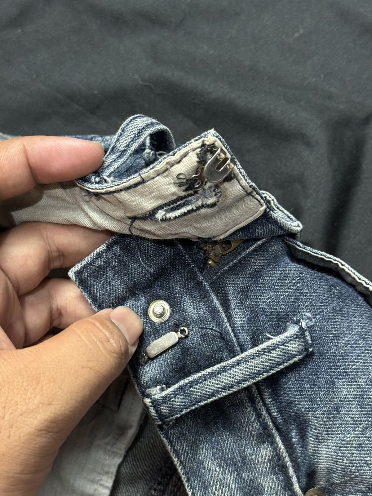 Hysteric Glamour × Japanese Brand × PPFM Double Waist Breathmint Japanese Denim Size US 30 / EU 46 - 15 Thumbnail