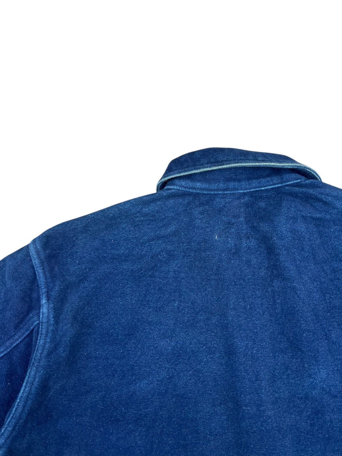Pure Blue Japan Pure Blue Japan Suede Indigo Cotton PullOver Military Jacket Size US M / EU 48-50 / 2 - 15 Thumbnail