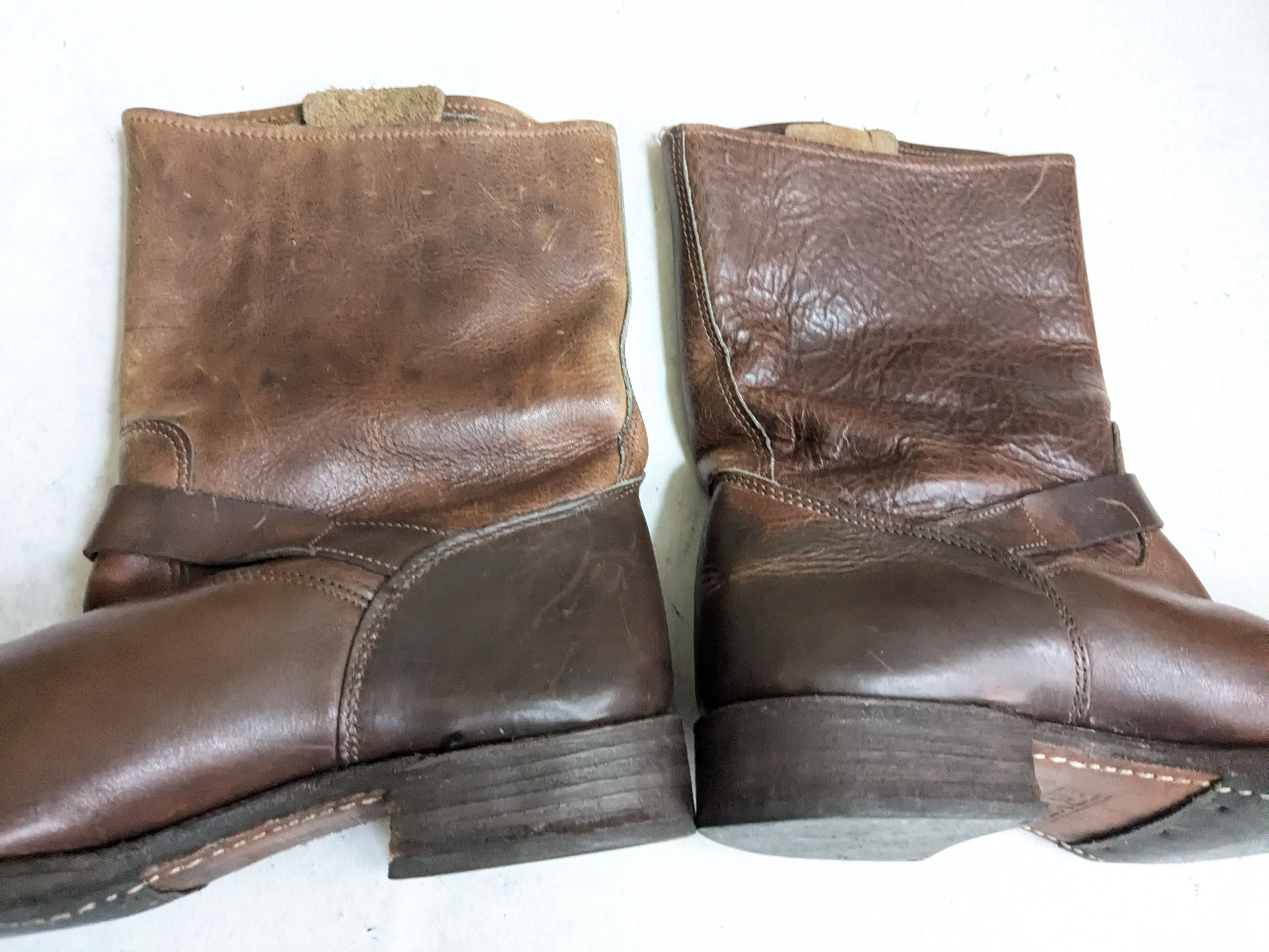 Frye Frye Engineer Boots Brown Leather 10.5 M Buckle Size US 10.5 / EU 43-44 - 12 Thumbnail