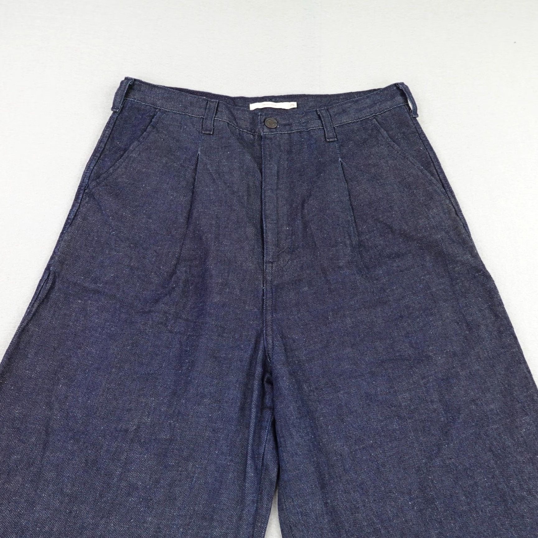Levi's Levi's Womens 29 Blue Denim Felix The Cat Wide-Leg Baggy Pants Size 29" - 2 Thumbnail