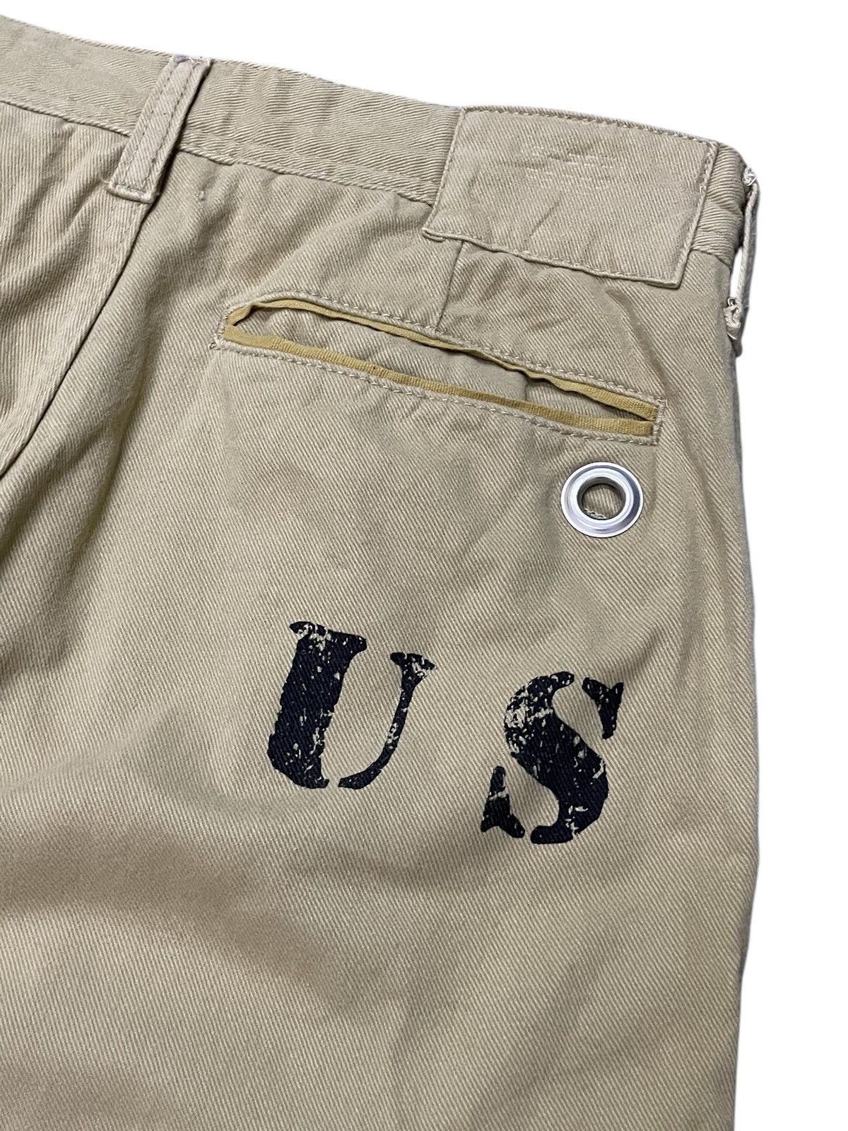 Hysteric Glamour × PPFM × Tete Homme Varosh Japan Multi Pocket Stencil Flare Cargo Pants Size US 30 / EU 46 - 15 Thumbnail