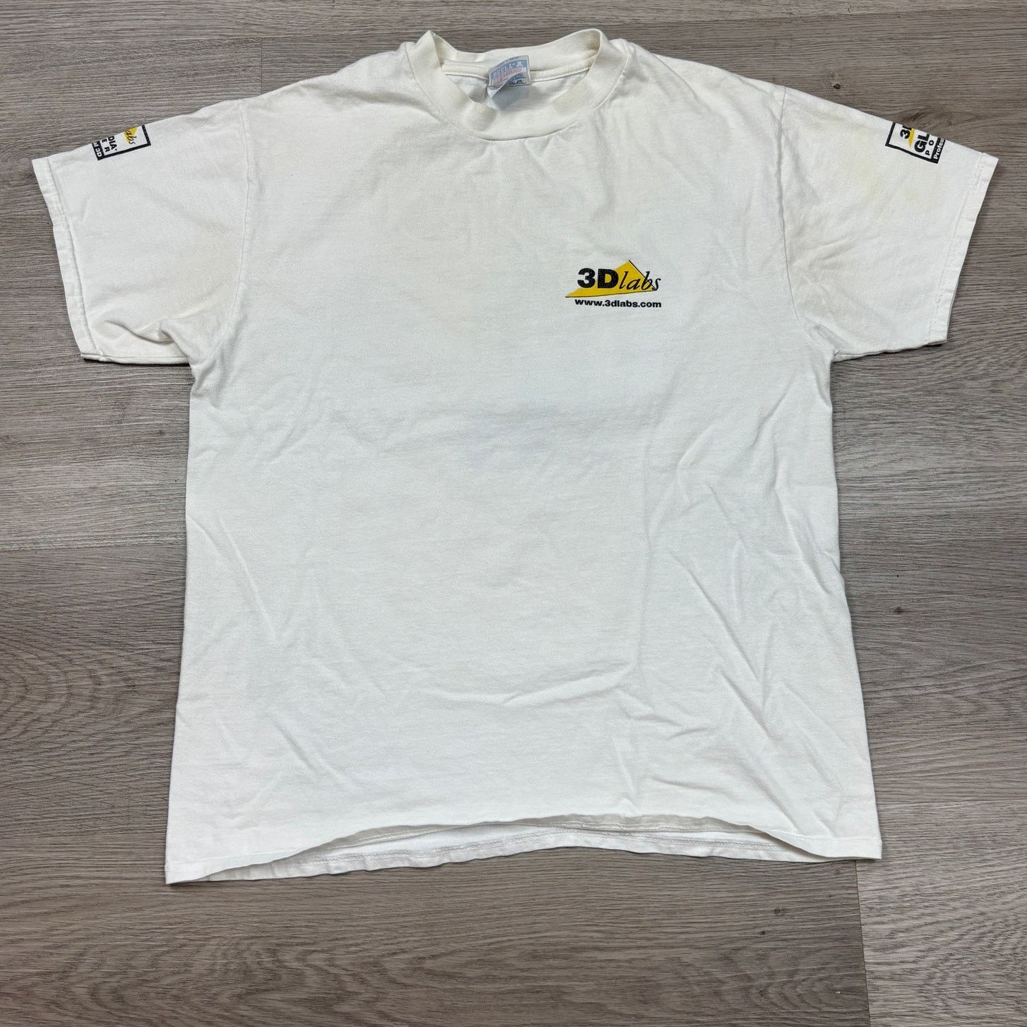Hanes × Vintage VTG 3D Labs Permedia Power 3D Graphics Processor Shirt Large Size US L / EU 52-54 / 3 - 2 Thumbnail
