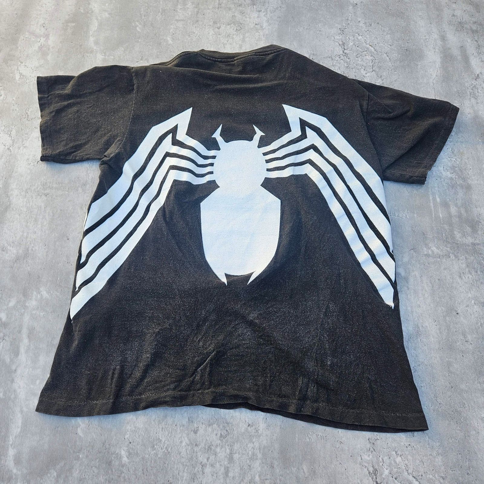 Changes Vintage Spider-Man Shirt Black Symbiote Size Large 2000's