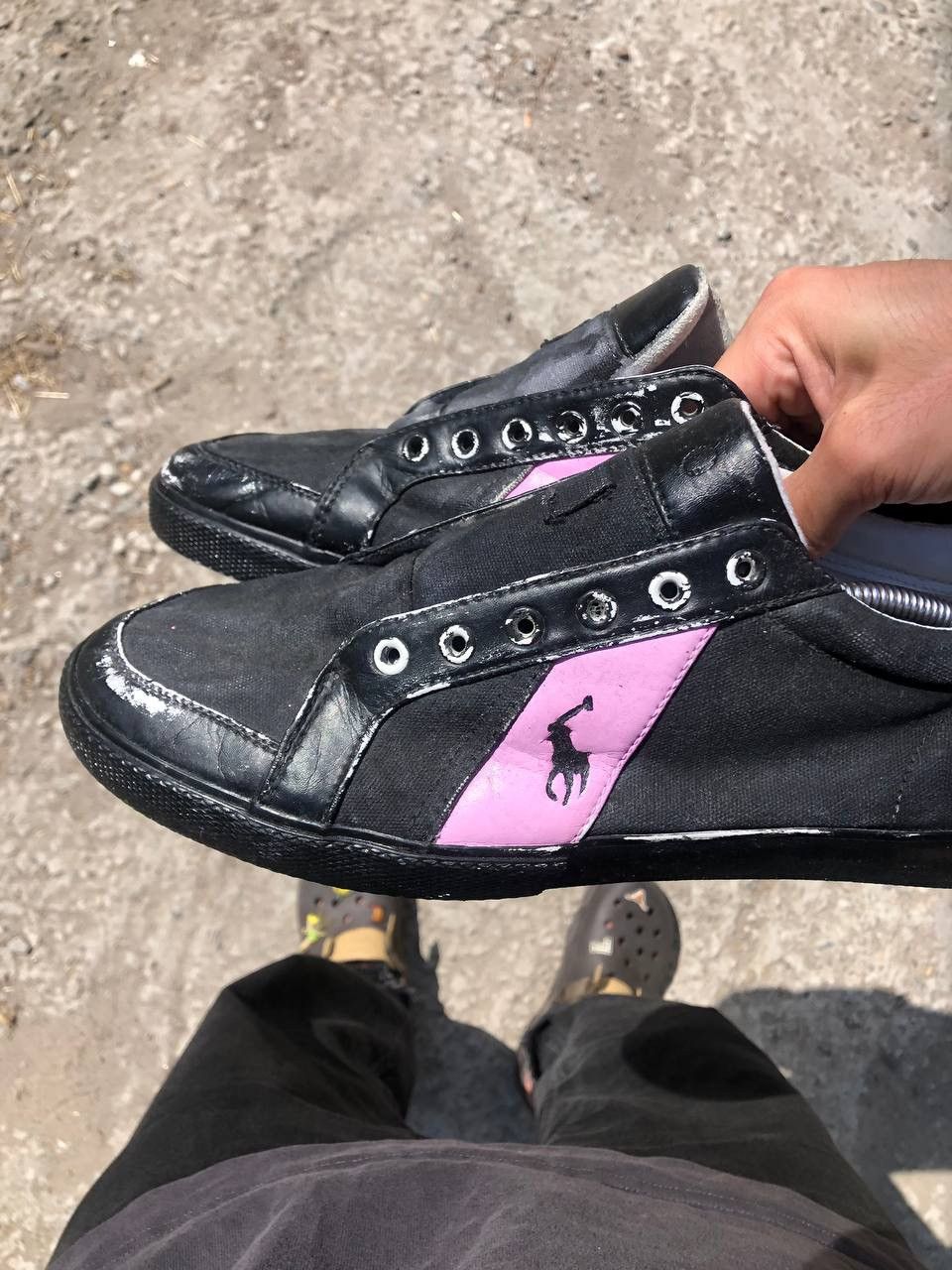 Vintage VERY RARE POLO RALPH LAUREN DESIGNER SNEAKERS RETRO Y2K 90s Size US 12 / EU 45 - 2 Thumbnail