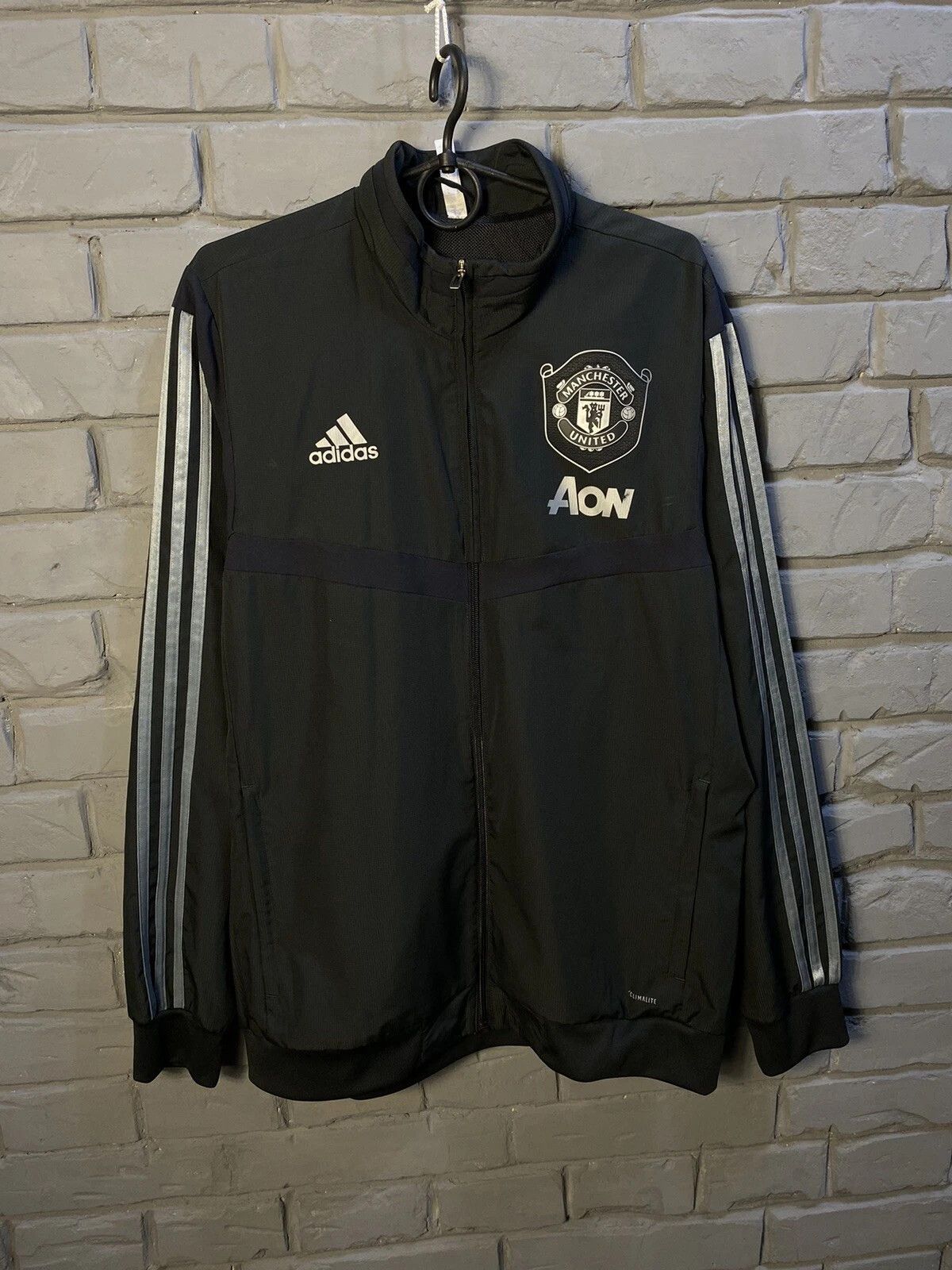 Adidas adidas Man United Pre Match Jacket Mens Track Top Sz L Size US L / EU 52-54 / 3 - 1 Thumbnail