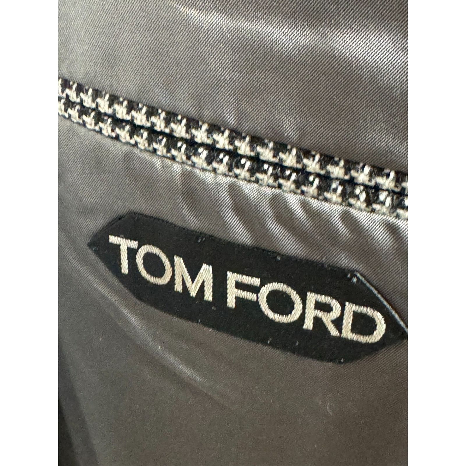 Tom Ford Tom Ford Tweed Houndstooth Sportcoat 56L IT 46L US Peak Size 46L - 5 Thumbnail