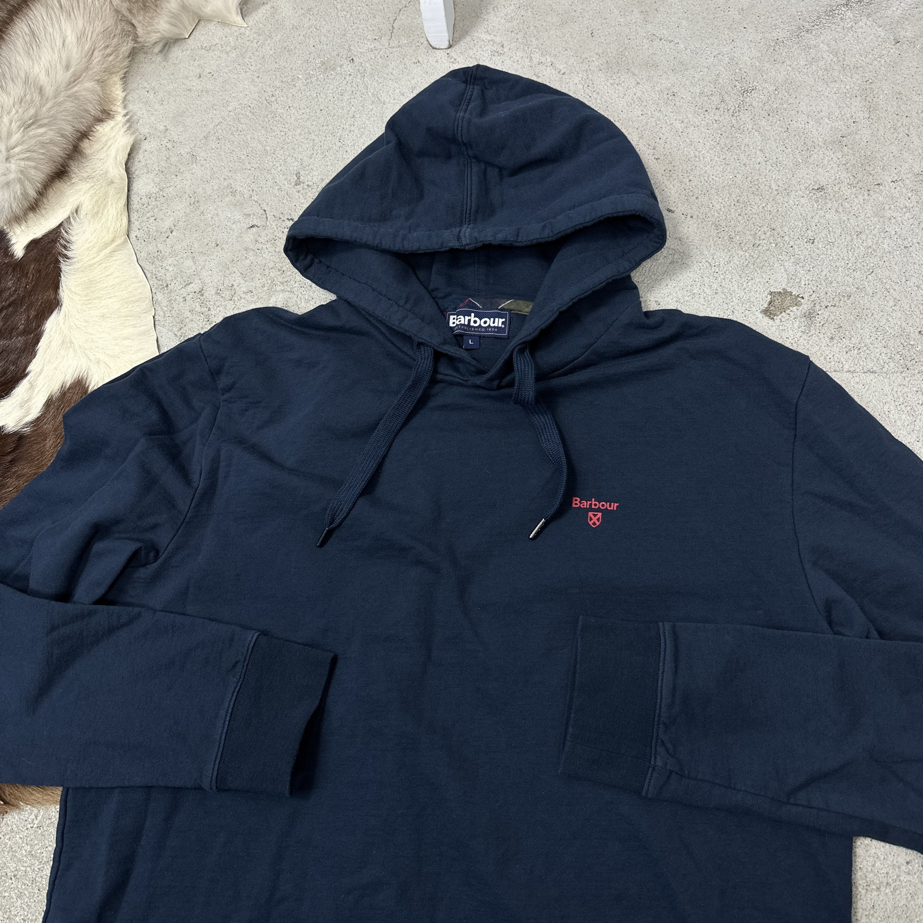Barbour Vintage Sporty Streetwear Barbour Hoodie Y2K Size US L / EU 52-54 / 3 - 3 Thumbnail
