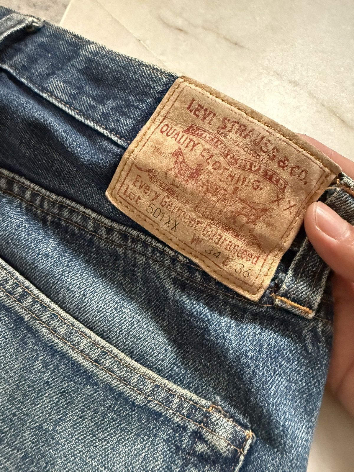 Levi's Vintage Clothing Vintage LEVIS BIG E BUTTON 555 LVC Size US 30 / EU 46 - 10 Thumbnail