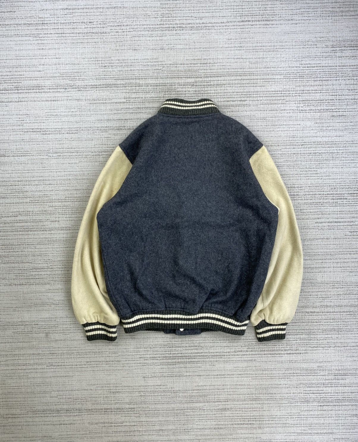 Japanese Brand × Vintage Vintage 90s Troy Bros Wool Varsity Jacket Size US M / EU 48-50 / 2 - 2 Thumbnail