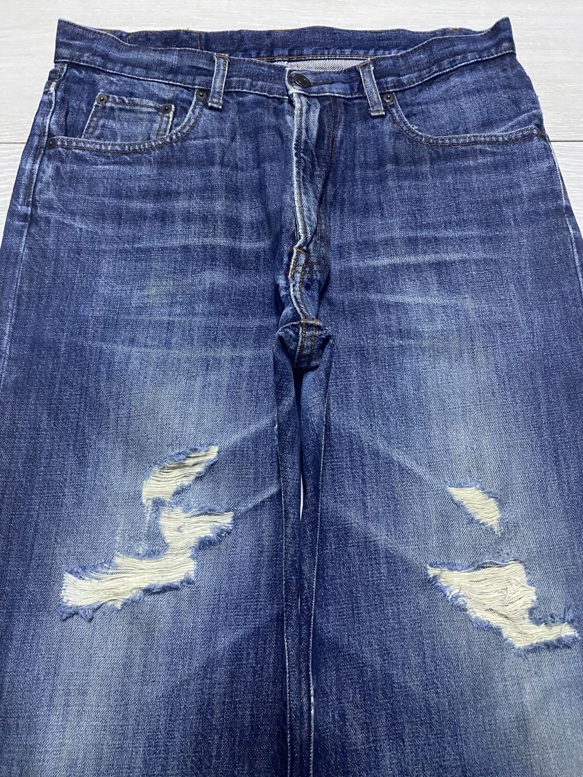 Japanese Brand Vintage Japanese Brand Gold Rush Distresssed Baggy Jeans Size US 32 / EU 48 - 3 Thumbnail