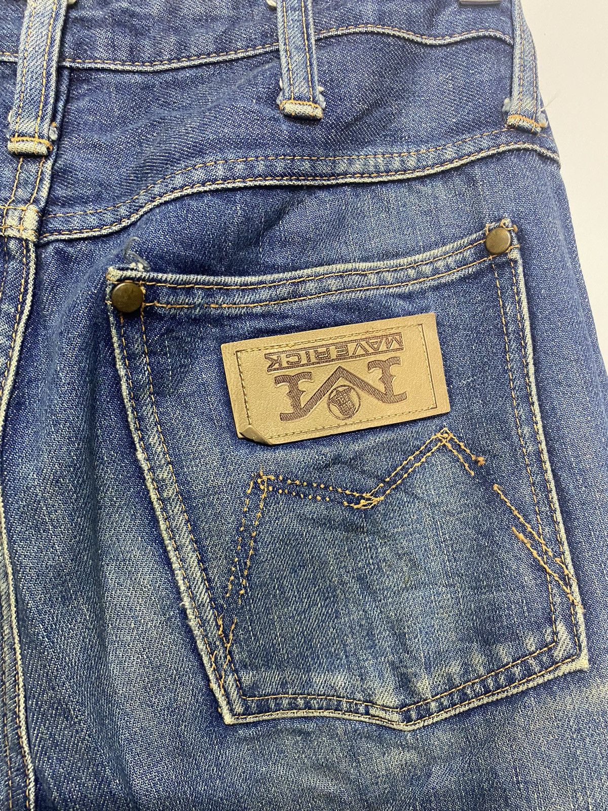 Japanese Brand × Vintage VINTAGE MAVERICK BLUE BELL FLARED BOOTCUT DENIM JEANS Size US 30 / EU 46 - 16 Thumbnail