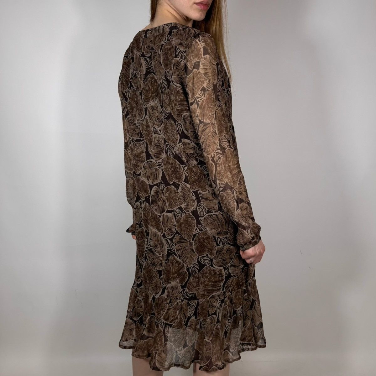 Laura Ashley Vintage Y2K Laura Ashley Silk Retro Luxury Style Maxi Dress Size XXL / US 16-18 / IT 52-54 - 2 Thumbnail