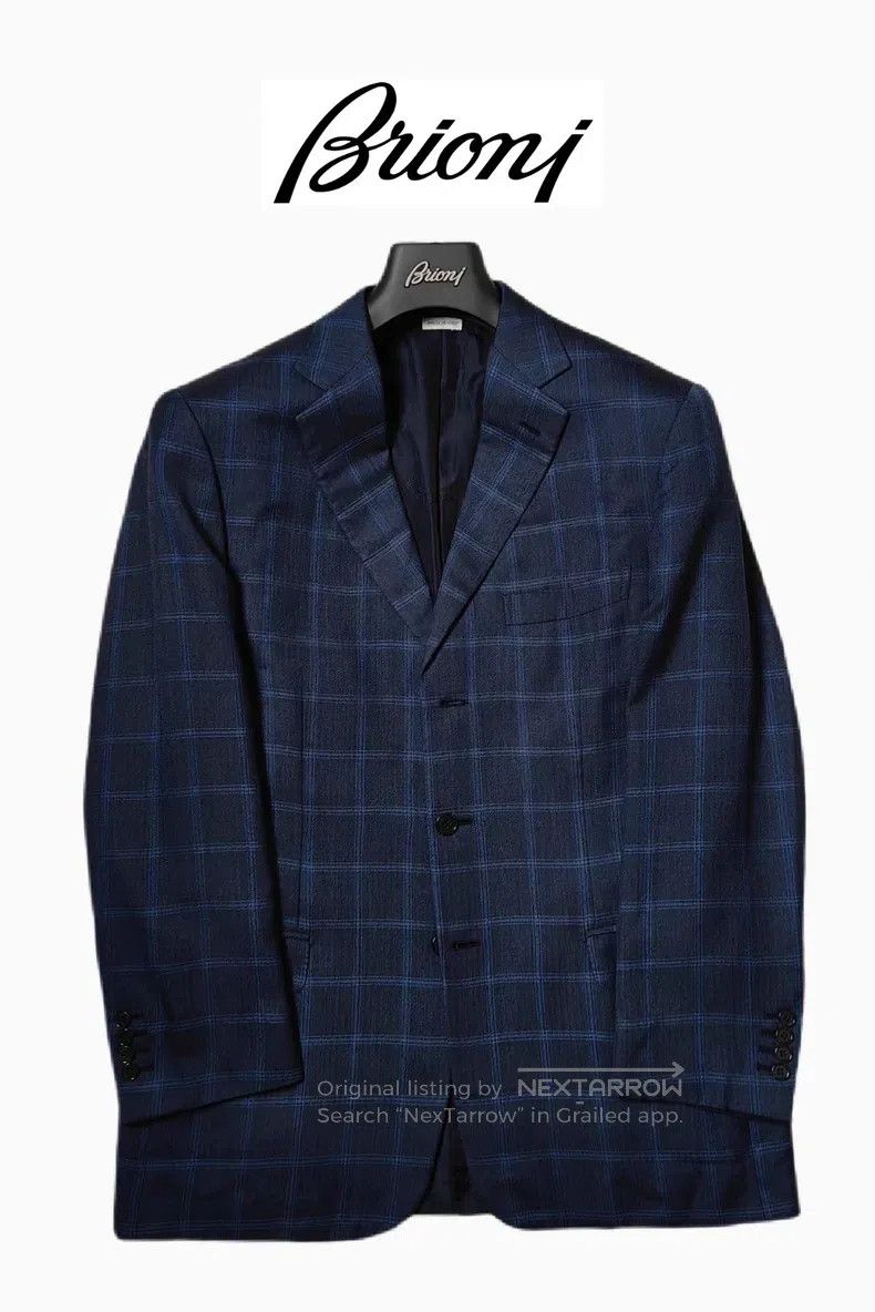 Brioni Brioni Cashmere and silk handmade single-breasted suit Size US L / EU 52-54 / 3 - 1 Thumbnail
