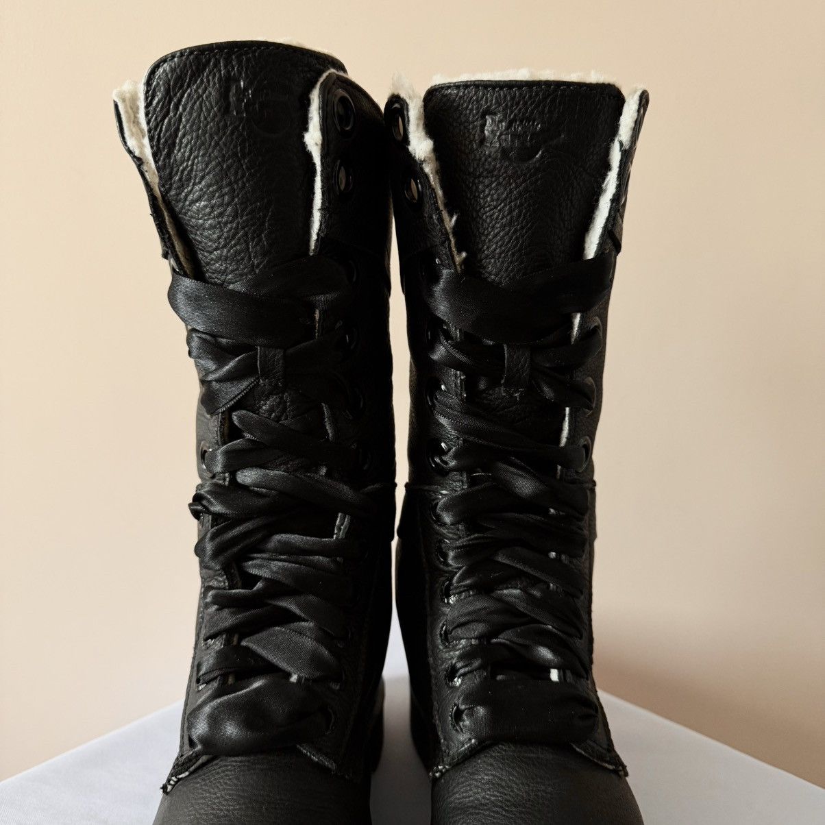 Dr. Martens Dr Martens 1914 Triumph Amilie Leather Biker Boots Heels Size US 6 / IT 36 - 8 Thumbnail