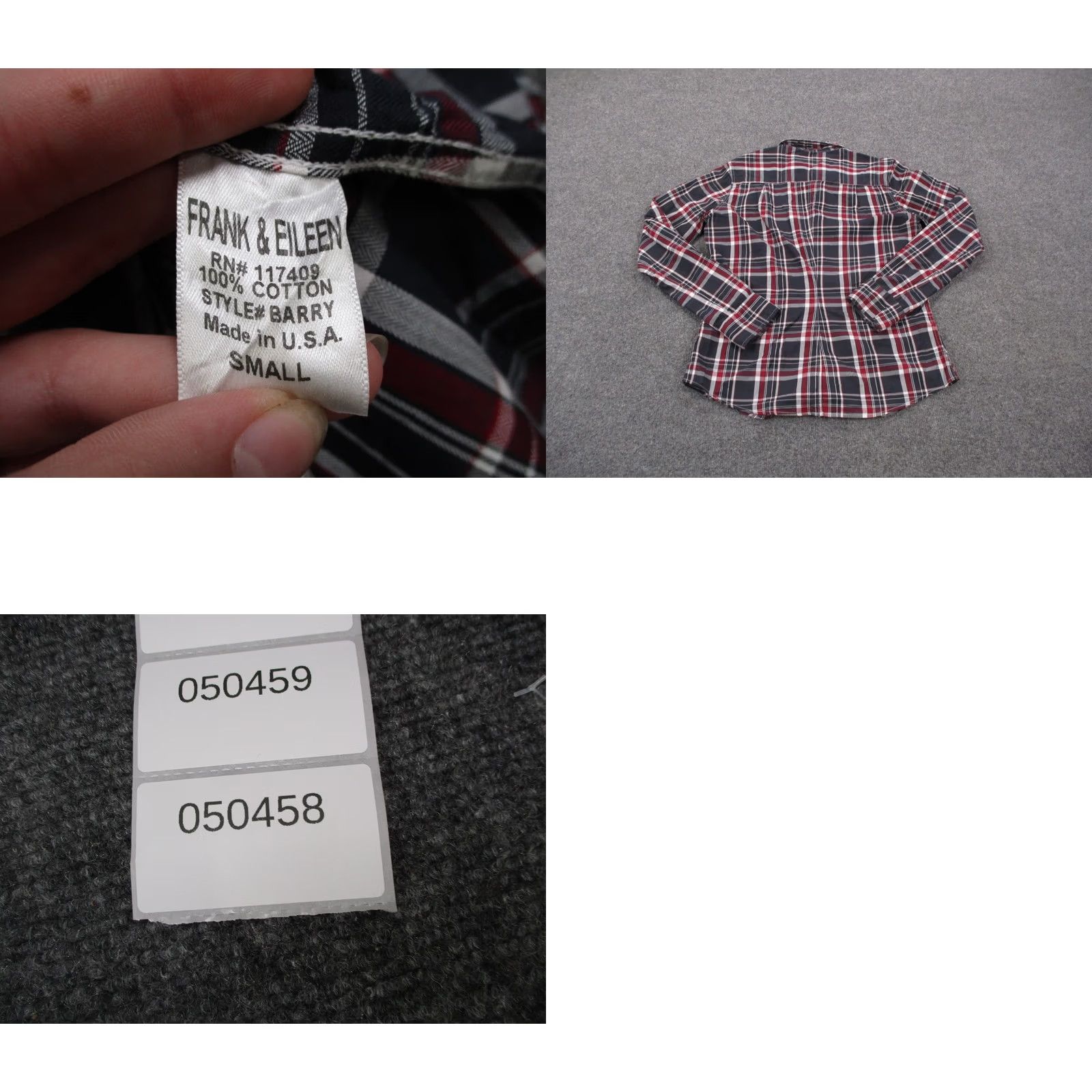 Frank & Eileen Frank Eileen Shirt Womens S Plaid Barry Top Country USA Made Loose Size S / US 4 / IT 40 - 8 Thumbnail