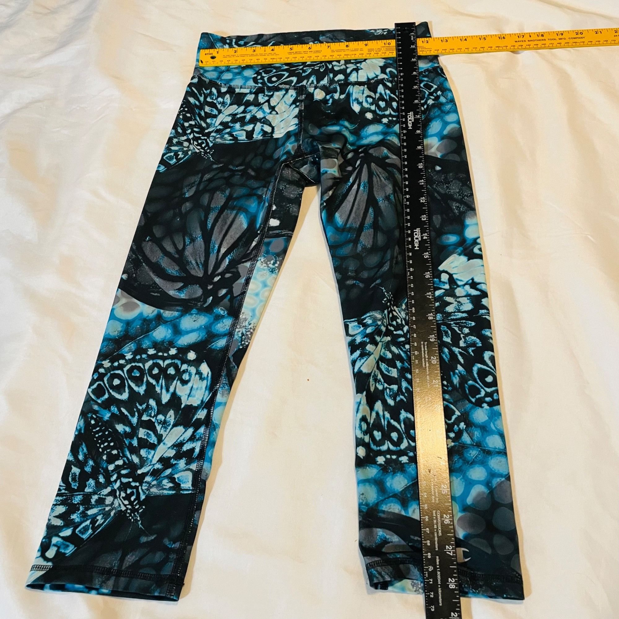 Other Champion Womens Powertrain Leggings Butterfly Print Blue & B Size 27" / US 4 / IT 40 - 5 Thumbnail