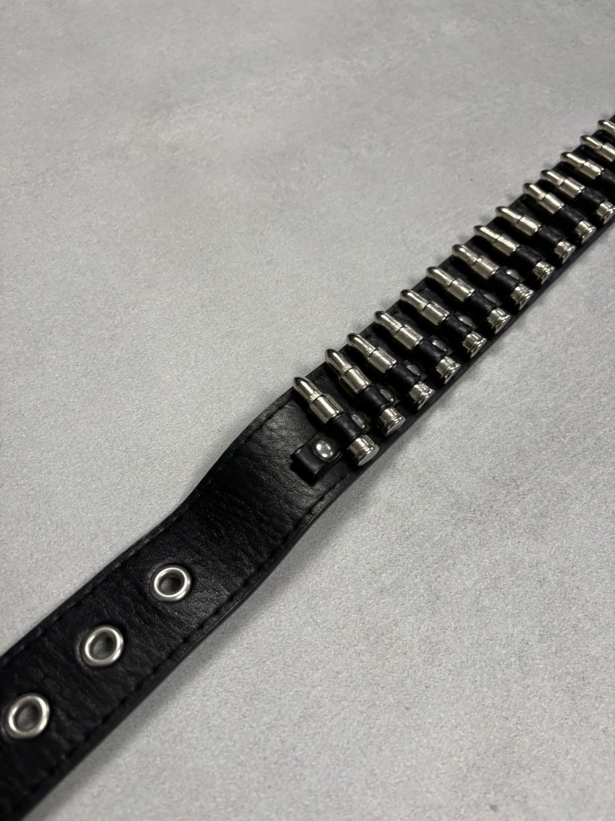 Vintage Retro Punk Belt Bullet Belt Y2K Streetwear Grunge Leather Size ONE SIZE - 9 Thumbnail