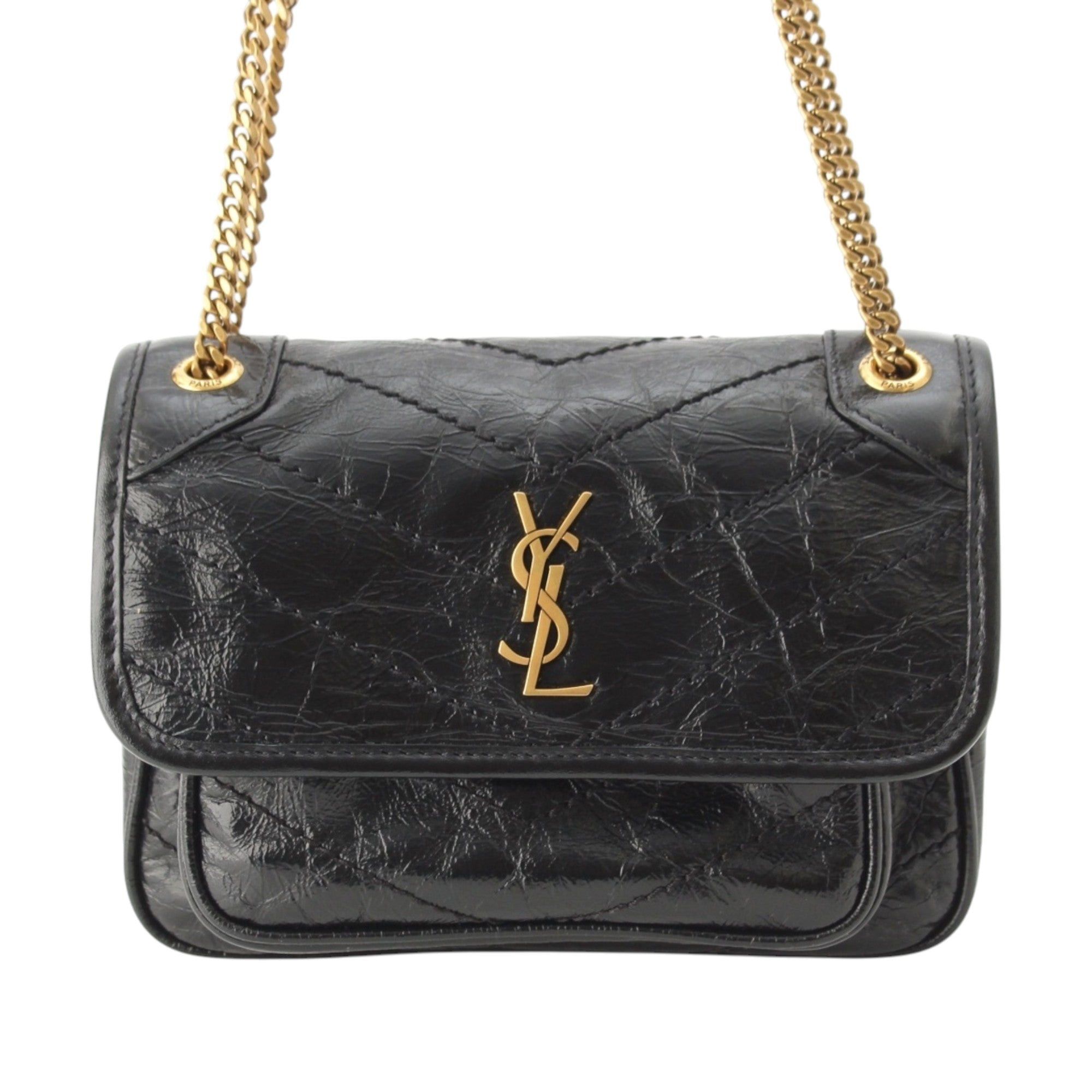 Saint Laurent Paris Crinkled Calfskin Niki Size ONE SIZE - 1 Thumbnail