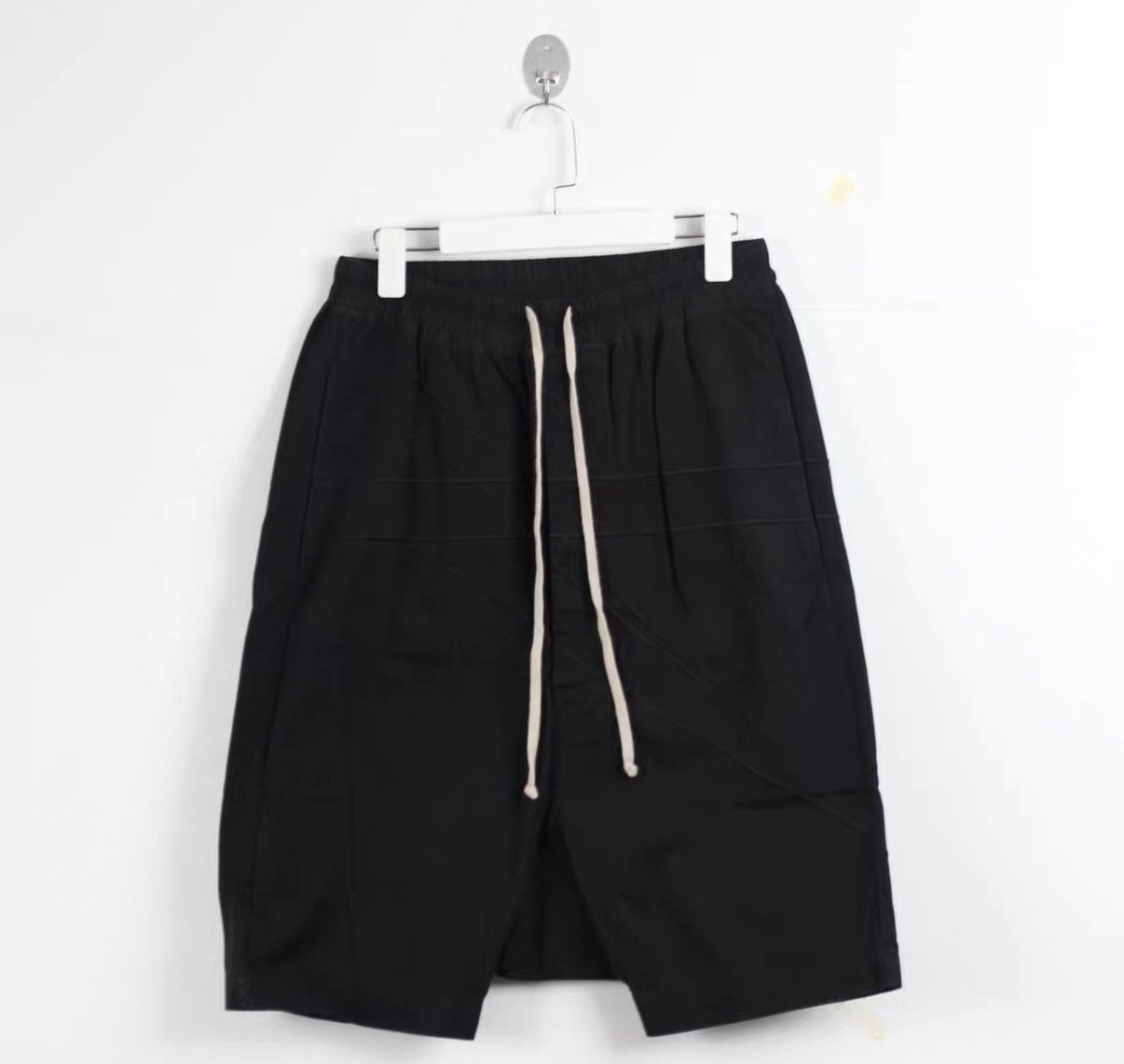 Rick Owens RO Mainline Black Embroidered Pleated Drop-Crotch Pants Size US 36 / EU 52 - 1 Thumbnail