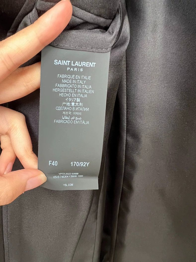 Saint Laurent Paris Saint Laurent Paris A buttoned collar suit jacket-2506 Size US S / EU 44-46 / 1 - 5 Thumbnail