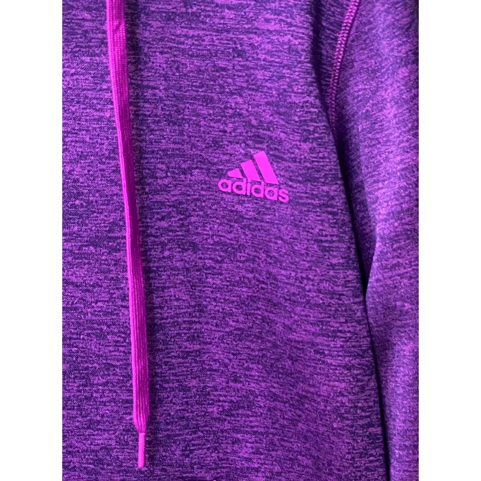 Adidas WOMENS Adidas Purple Hoody SWEATER Large L 16 18 Size L / US 10 / IT 46 - 3 Thumbnail