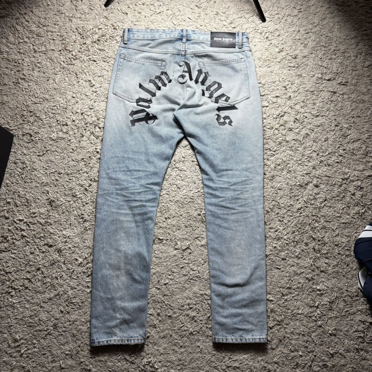 Palm Angels Palm Angels Denim big logo jeans Size US 33 - 1 Thumbnail