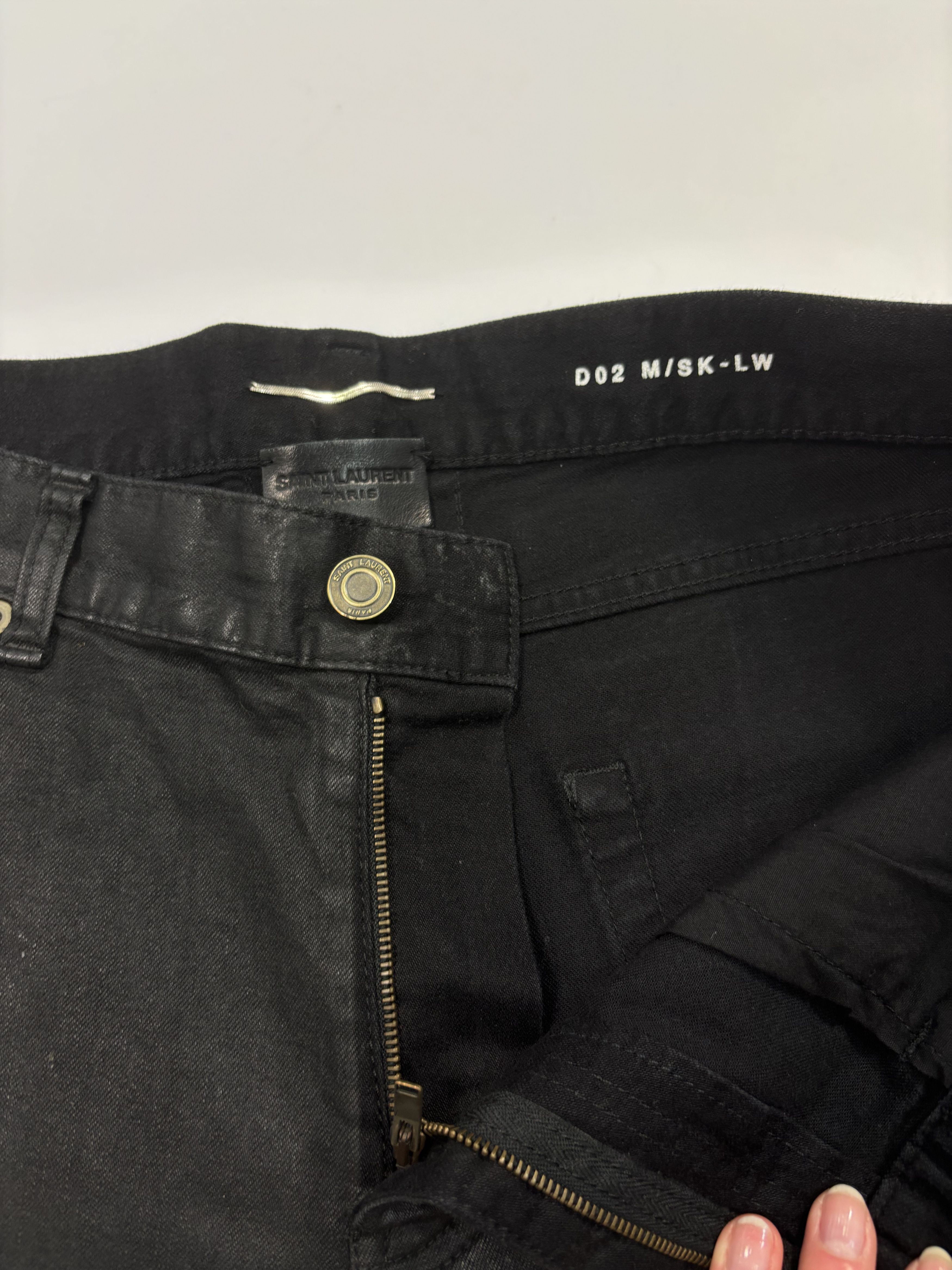 Saint Laurent Paris Saint Laurent Paris Black Jeans Size US 32 / EU 48 - 2 Thumbnail