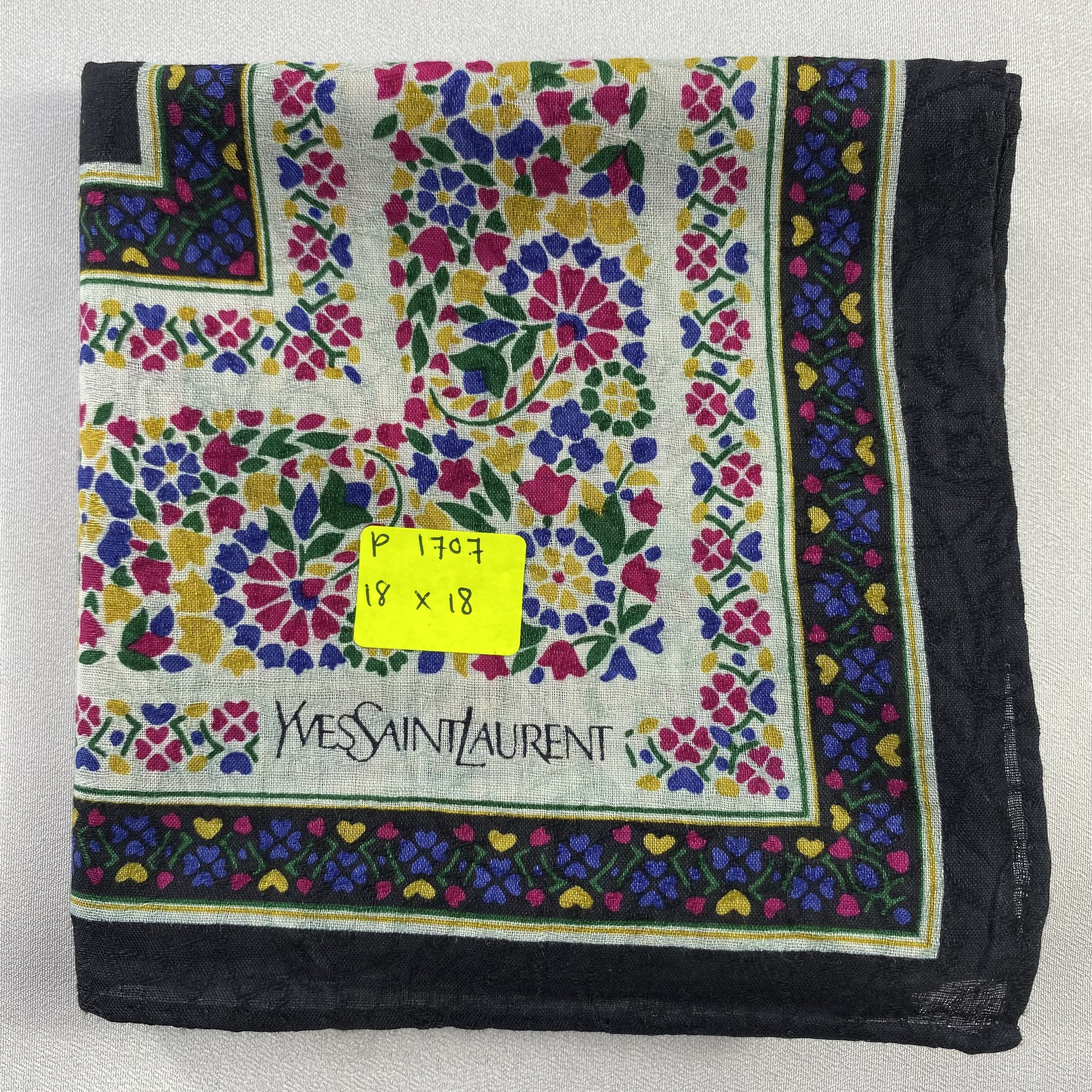 Vintage Yves Saint Laurent Bandana/ Handkerchief / Neckerchief-P1707 Size ONE SIZE - 5 Thumbnail