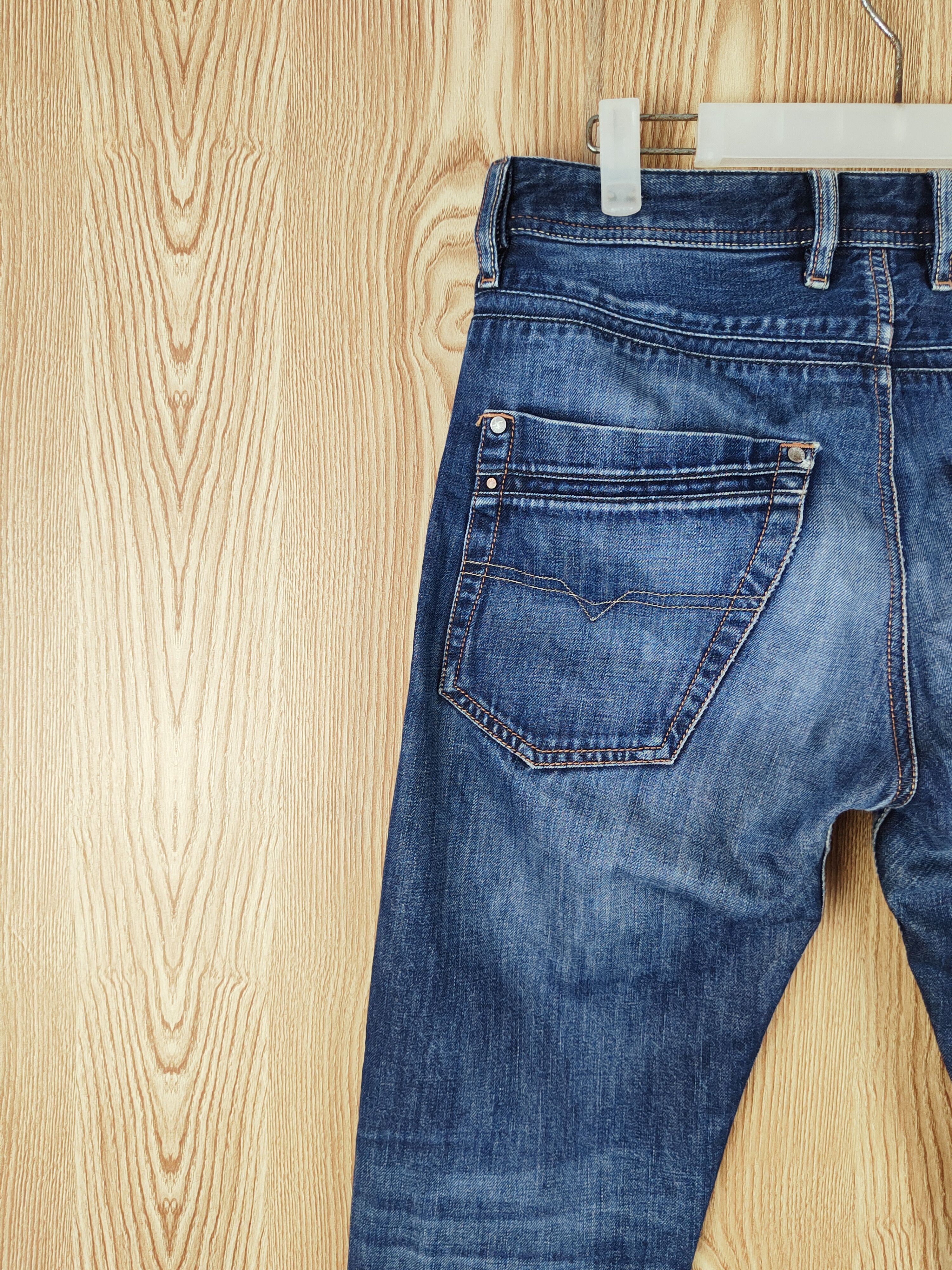 Diesel Diesel Dark Blue Distressed Ripped Jeans #S2703 Size US 30 / EU 46 - 10 Thumbnail