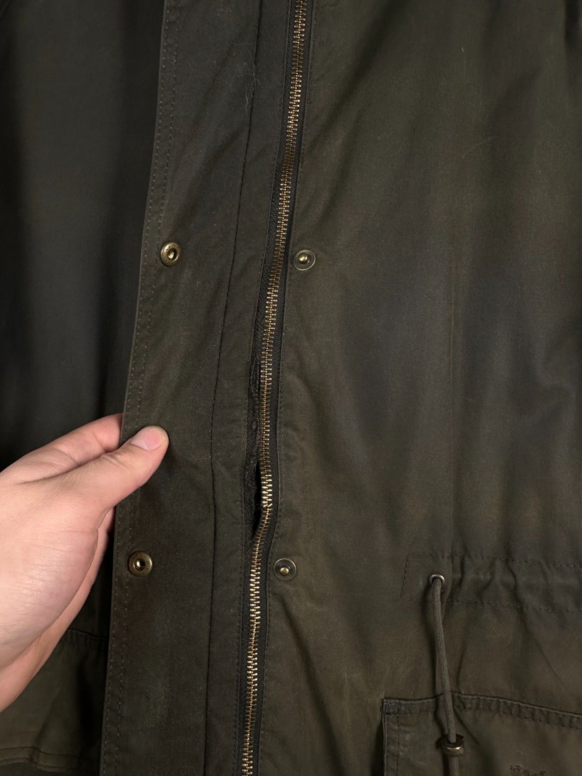 Barbour Ladies Barbour Mull Wax Hooded Green Waxed Jacket SizeUS 10 Size L / US 10 / IT 46 - 7 Thumbnail