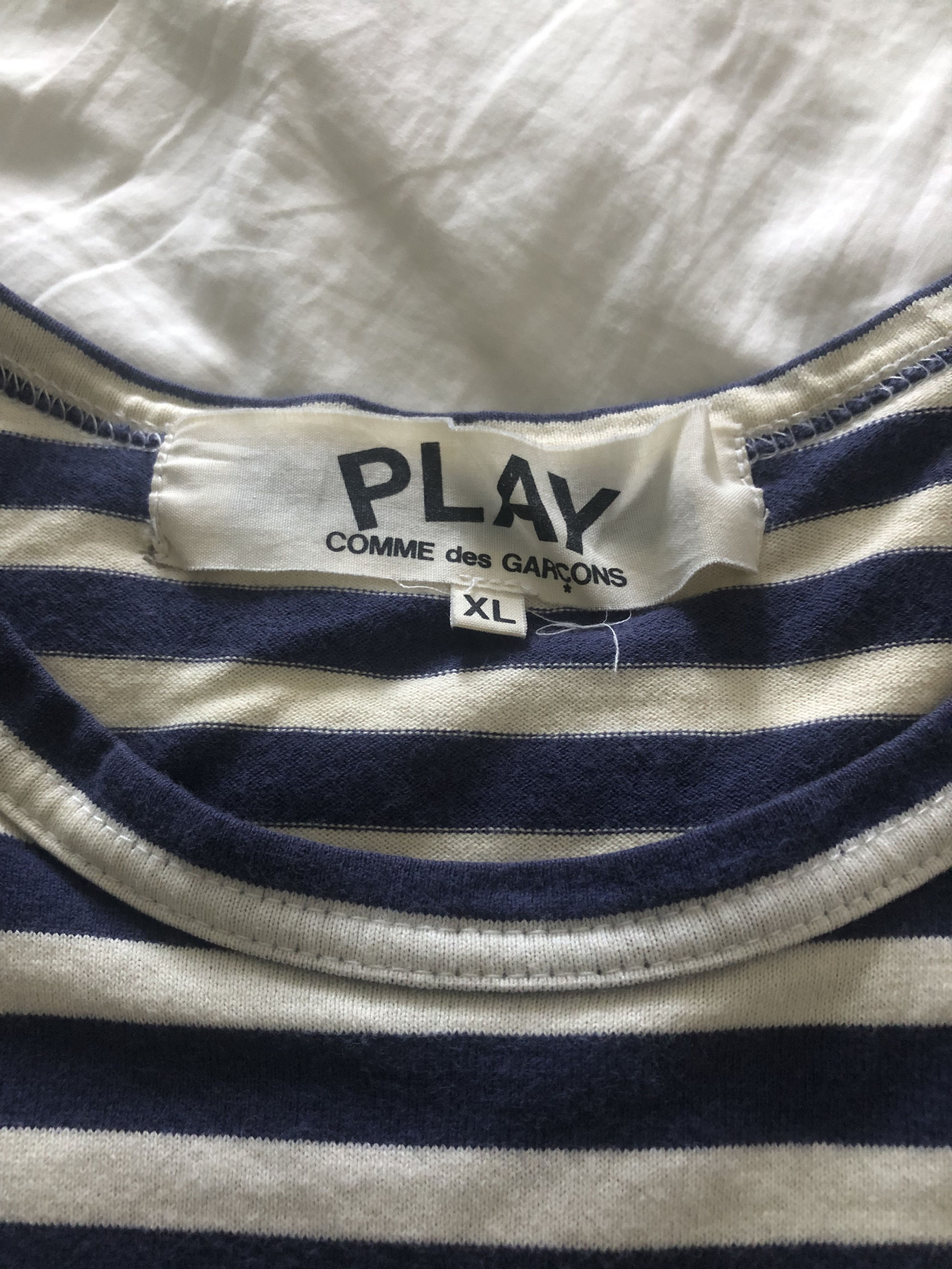 Comme des Garcons PLAY Comme des Garcons PLAY Stripes Longsleeve Tee Size US L / EU 52-54 / 3 - 3 Thumbnail