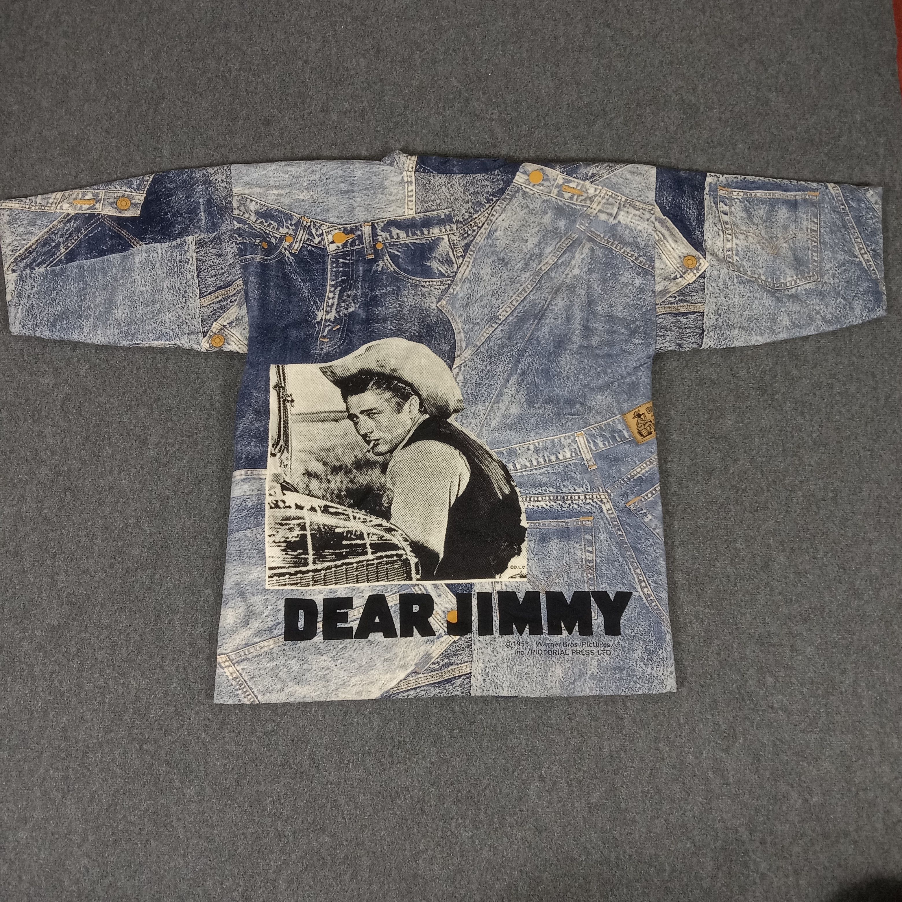 Japanese Brand × Le Grande Bleu (L.G.B.) × Vintage Dear Jimmy American Actor James Dean Kimino Jacket Size US XL / EU 56 / 4 - 1 Thumbnail